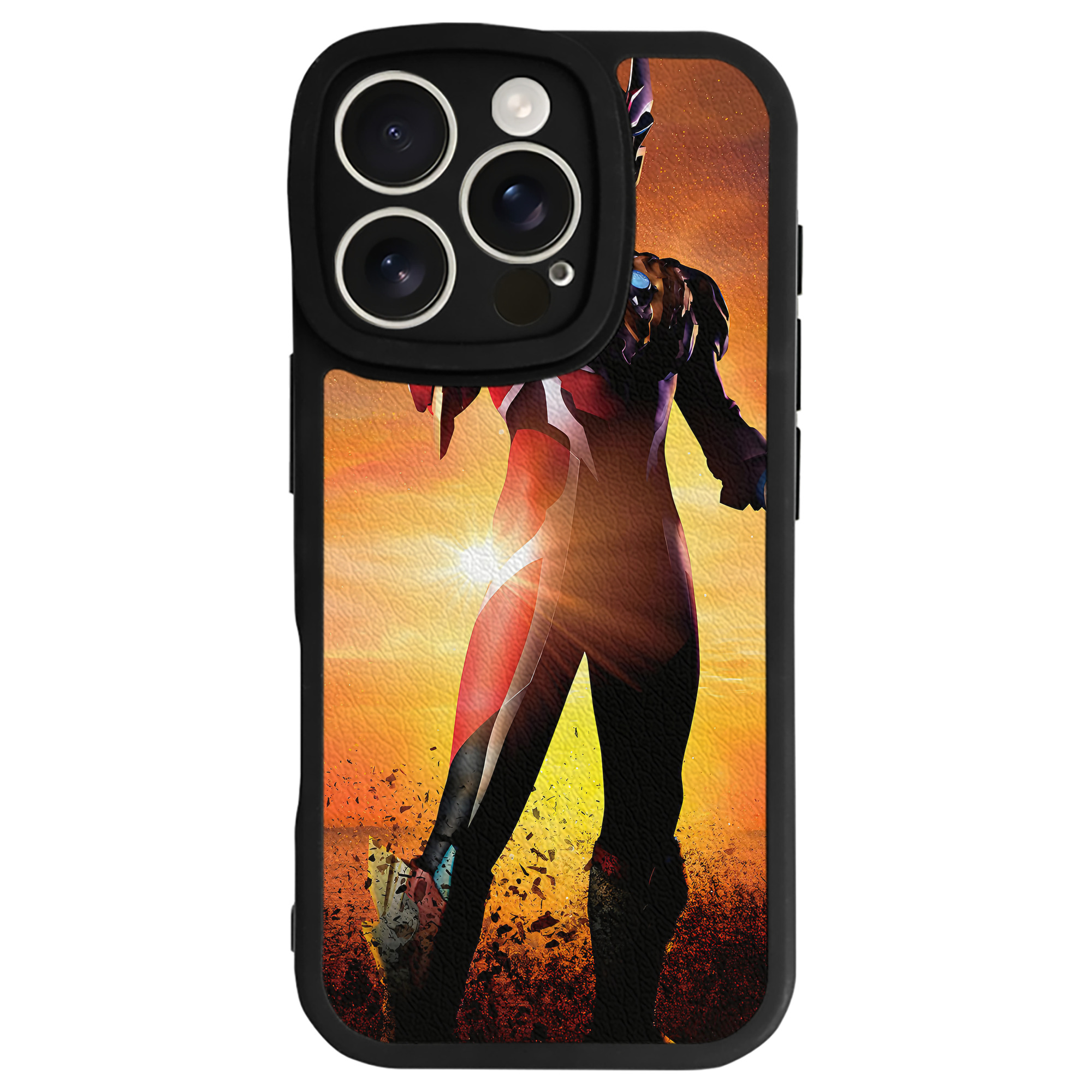 （画像用） ウルトラマン Ultraman 【iPhone 16シリーズ対応】シリコンスマホケース（レザー調） 材質：シリコン